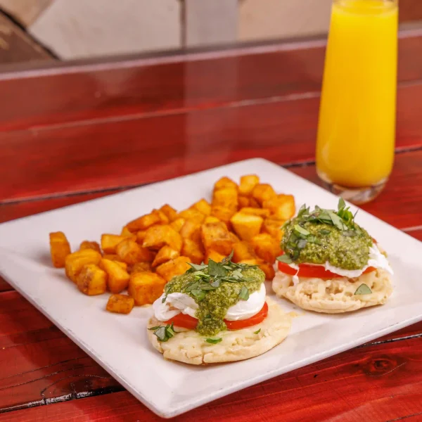 Caboose Caprese Benedict
